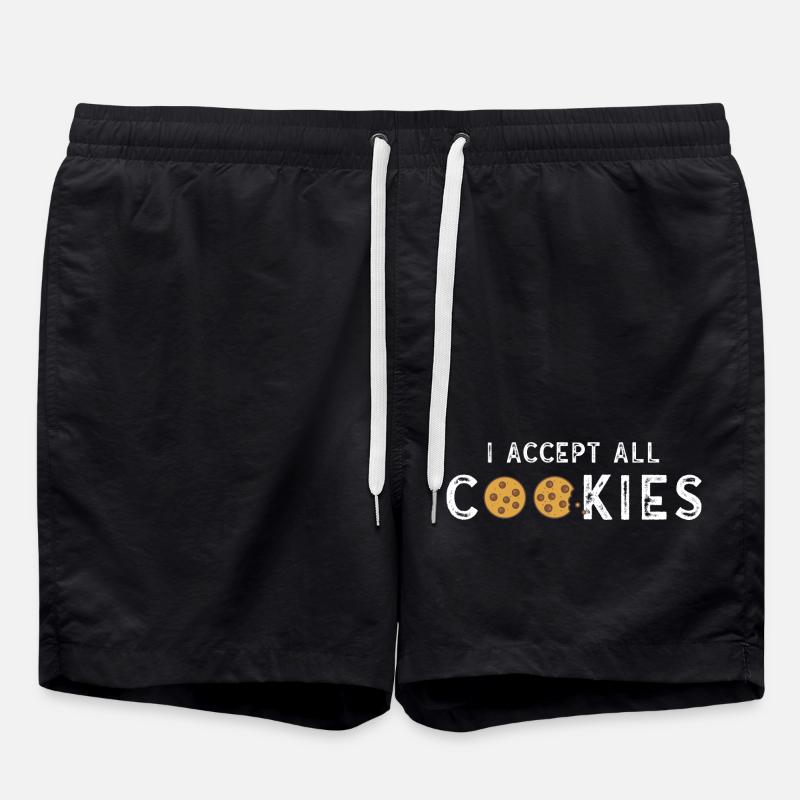 I accept all cookies - Swim Trunks - black
