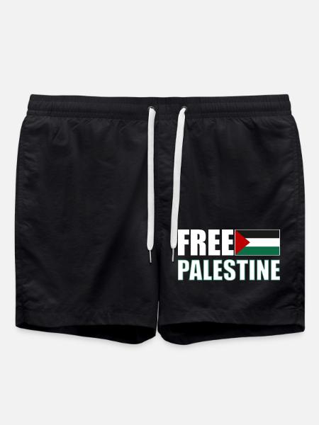 Free Palestine - Swim Trunks - black