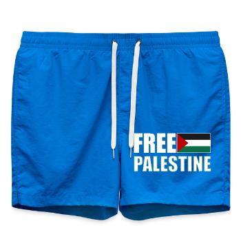 Free Palestine - Short de bain - cobalt blue - Devant