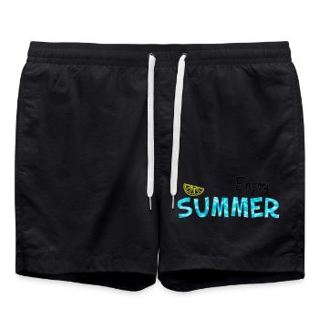 Profitez de l’été - Lime cool cadeau d’été - Short de bain - noir - Devant - AI Model Male 185 light (185cm)