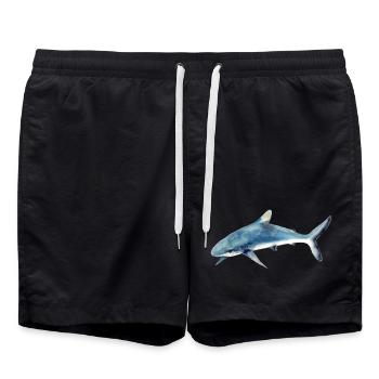 Chemise aquarelle Predator Shark Aquarelle - Short de bain - noir - Devant - AI Model Male 185 light (185cm)
