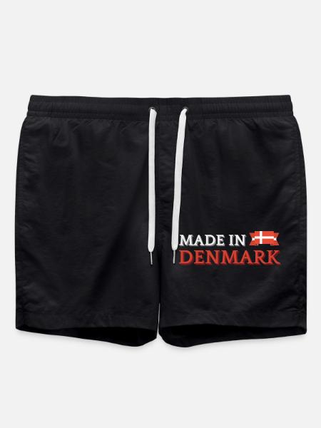 Made in Denmark, Danish pride - Swim Trunks - black