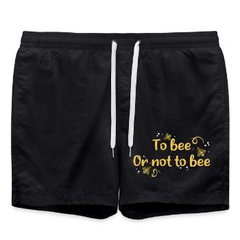 to bee or not to bee - Badeshorts - Schwarz - Vorne - AI Model Male 185 light (185cm)