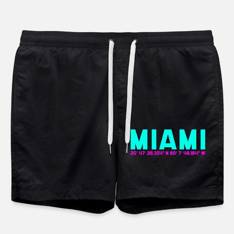 Coordonnées de Miami Neon - Short de bain - noir