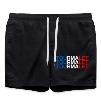 TOURMALET France French Flag - Swim Trunks - black - Front - AI Model Male 185 light (185cm)