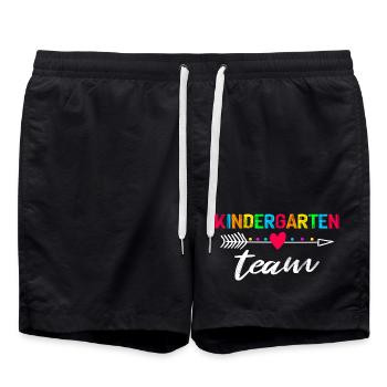 équipe de maternelle - Short de bain - noir - Devant - AI Model Male 185 light (185cm)