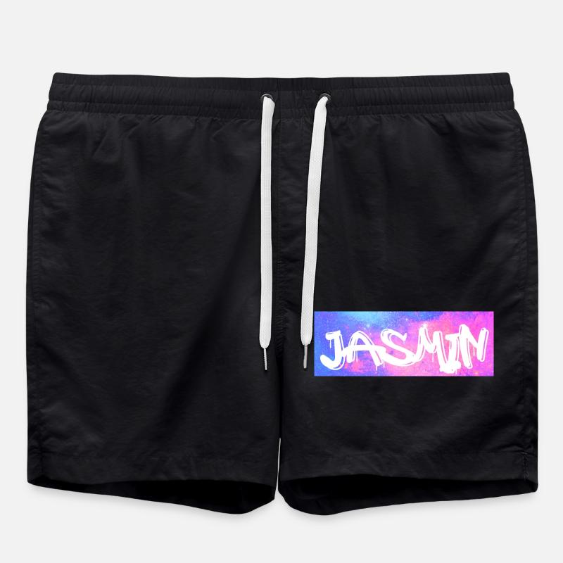 Jasmin Name Geschenk Geschenkidee Galaxie - Badeshorts - Schwarz