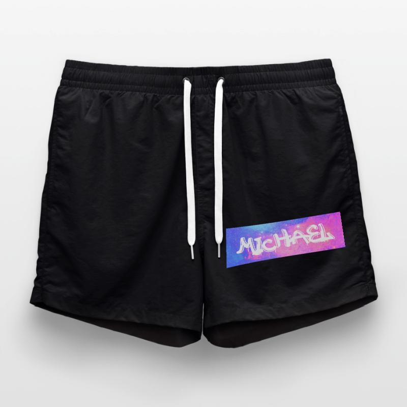 Michael Name Gift Gift Idea Galaxy Swim Trunks