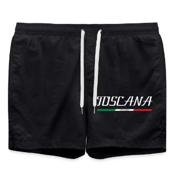 TUSCANY TOSCANA ITALY ITALIA HOLIDAY ISLAND (w) - Swim Trunks - black - Front - AI Model Male 185 light (185cm)