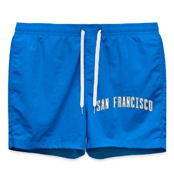 San Francisco Arc Font Design - Swim Trunks - cobalt blue - Front