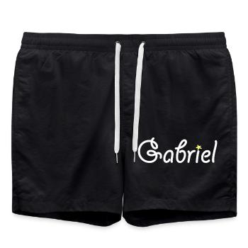 Gabriel - Badeshorts - Schwarz - Vorne - AI Model Male 185 light (185cm)