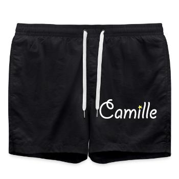 Camille - Short de bain - noir - Devant - AI Model Male 185 light (185cm)