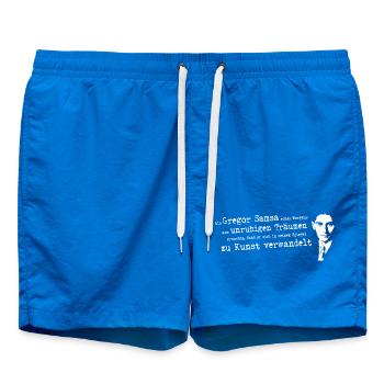 Franz Kafka-Beuys Transformation | Gregor Samsa - Swim Trunks - cobalt blue - Front