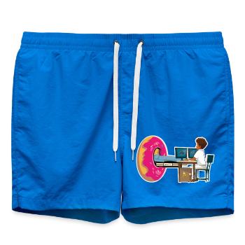 Homme Manip Radio Scanner Irm Donut Radiologie - Short de bain - cobalt blue - Devant
