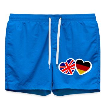 England und Deutschland Liebe - Badeshorts - Cobalt blue - Vorne