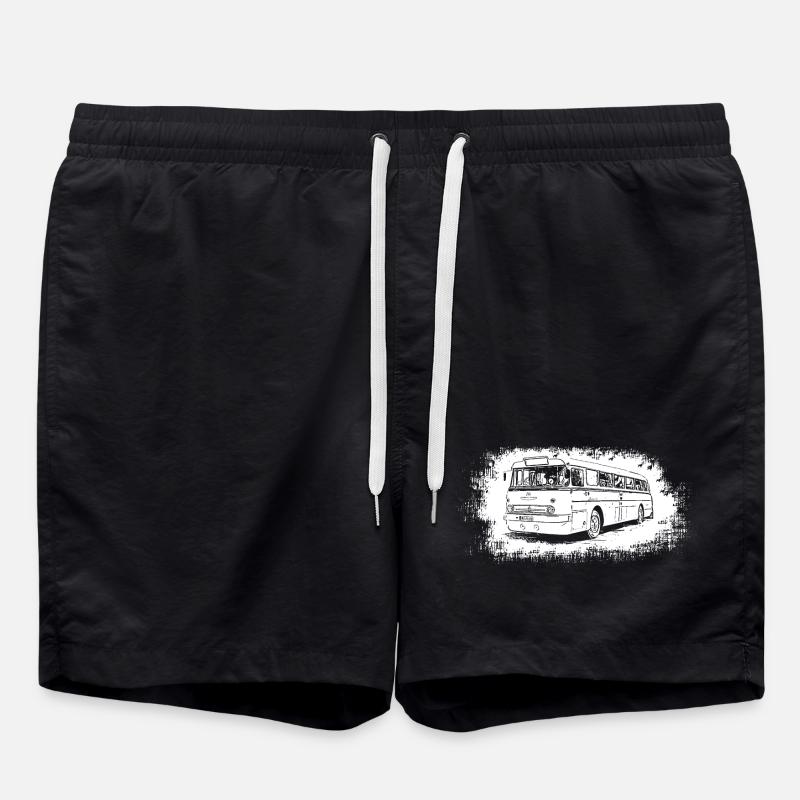 Ikarus 66 Bus - Swim Trunks - black