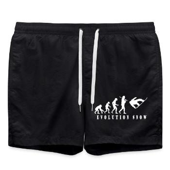 Évolution de la Neige Humain à Skieur - Short de bain - noir - Devant - AI Model Male 185 light (185cm)