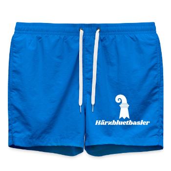 Härzbluetbasler Basel Wappen - Badeshorts - Cobalt blue - Vorne