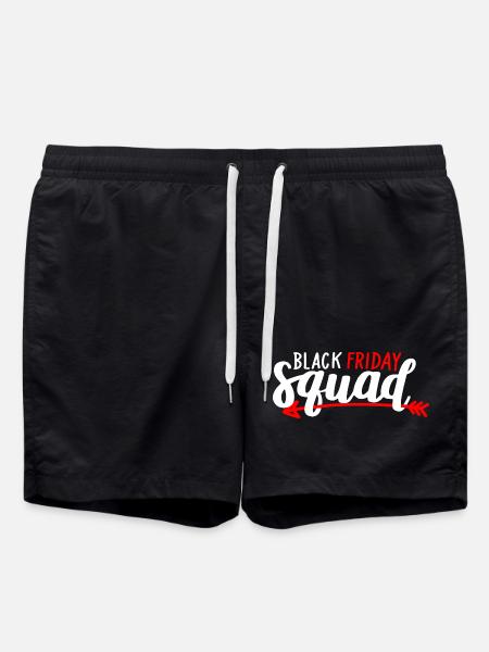 Black Friday Squad Tee - Swim Trunks - black