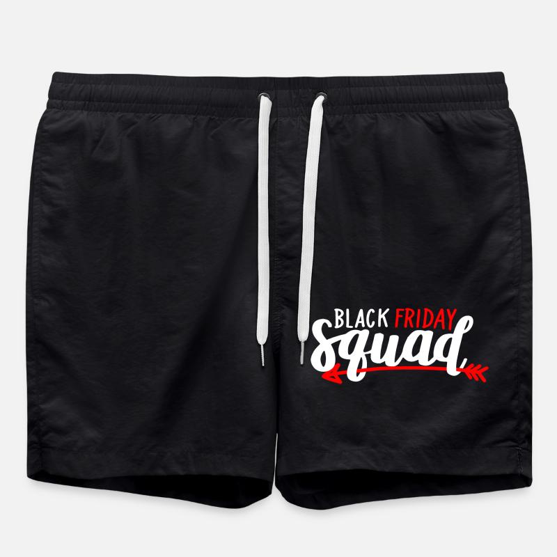 Black Friday Squad Tee - Swim Trunks - black