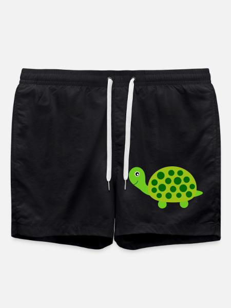 Turtle Turtles - Swim Trunks - black