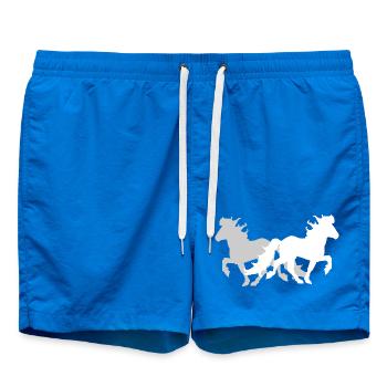2 Chevaux Islandais Elégant Tölt Dames Filles Enfants - Short de bain - cobalt blue - Devant