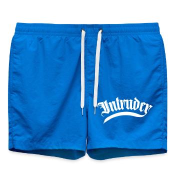 intruder hacker intruder clan sticker computer - Swim Trunks - cobalt blue - Front
