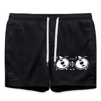 Platine DJ - Short de bain - noir - Devant - AI Model Male 185 light (185cm)