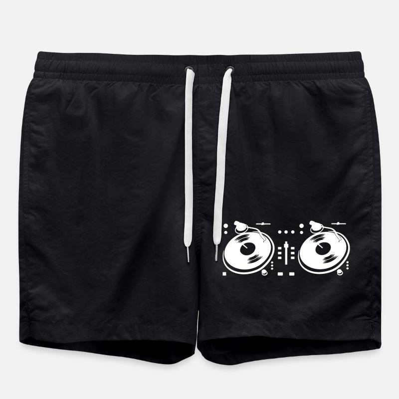 Platine DJ - Short de bain - noir