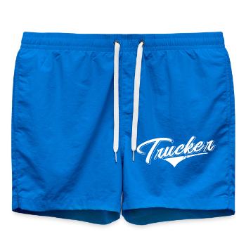 truck trucker boote lkw transporter king street - Badeshorts - Cobalt blue - Vorne