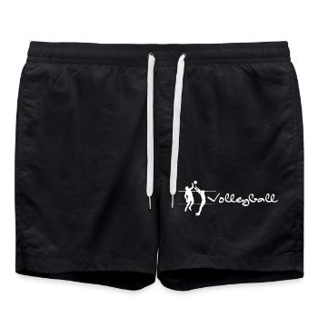 Volleyball - Swim Trunks - black - Front - AI Model Male 185 light (185cm)