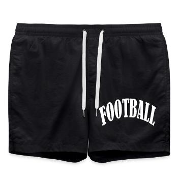 football fan highschool springbreak goal sticker - Badeshorts - Schwarz - Vorne - AI Model Male 185 light (185cm)