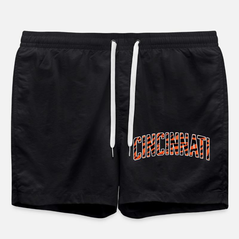 Cincinnati Tiger Stripe - Short de bain - noir