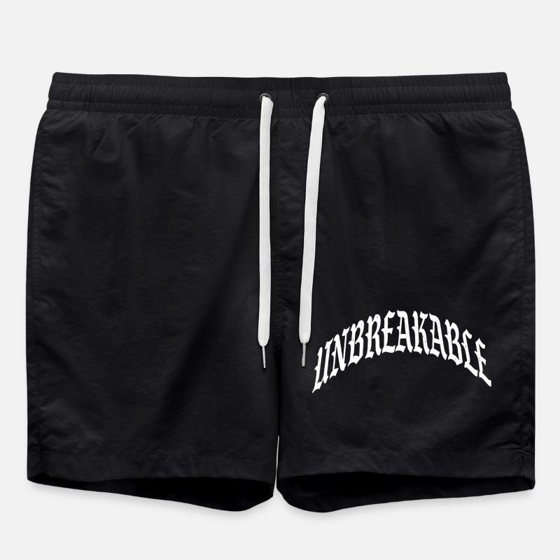 incassable imparable indomptable gymnase illégal - Short de bain - noir