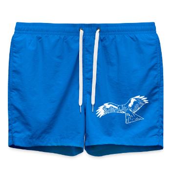 Falcon in white - Swim Trunks - cobalt blue - Front