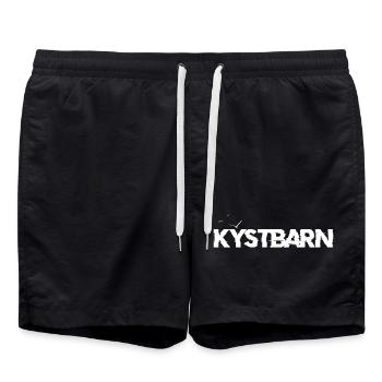 Kystbarn - Badeshorts - Schwarz - Vorne - AI Model Male 185 light (185cm)