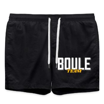 Boule Team Boulekugeln pour Bouler et Pétanque - Short de bain - noir - Devant - AI Model Male 185 light (185cm)