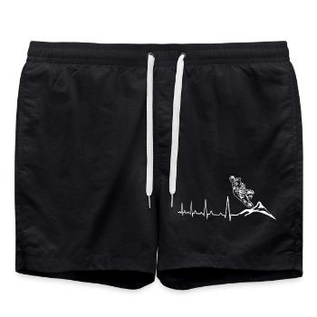 Vélo de montagne Descente Heartbeat - Short de bain - noir - Devant - AI Model Male 185 light (185cm)