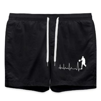 Heartbeat Basketball - Swim Trunks - black - Front - AI Model Male 185 light (185cm)