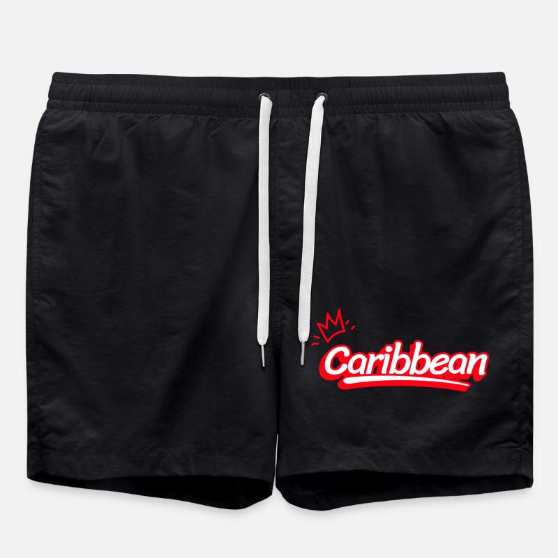Caribbean en Rouge - Short de bain - noir