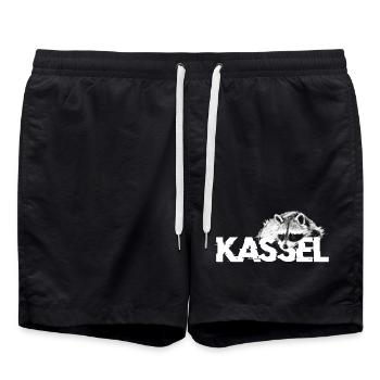 raton laveur Kassel - Short de bain - noir - Devant - AI Model Male 185 light (185cm)