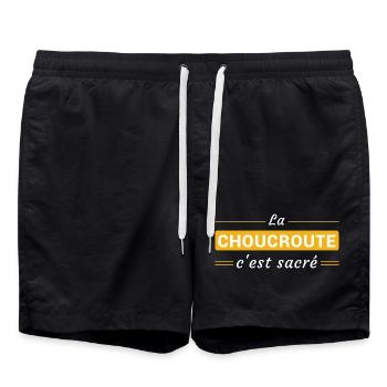 La Choucroute, c'est Sacré - Short de bain - noir - Devant - AI Model Male 185 light (185cm)