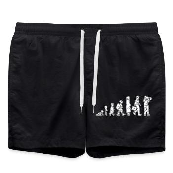 Vom Kind zum Kameramann - Badeshorts - Schwarz - Vorne - AI Model Male 185 light (185cm)
