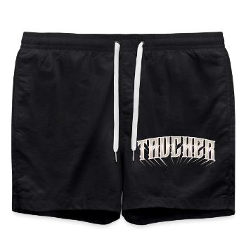 Taucher Tauchen - Badeshorts - Schwarz - Vorne - AI Model Male 185 light (185cm)