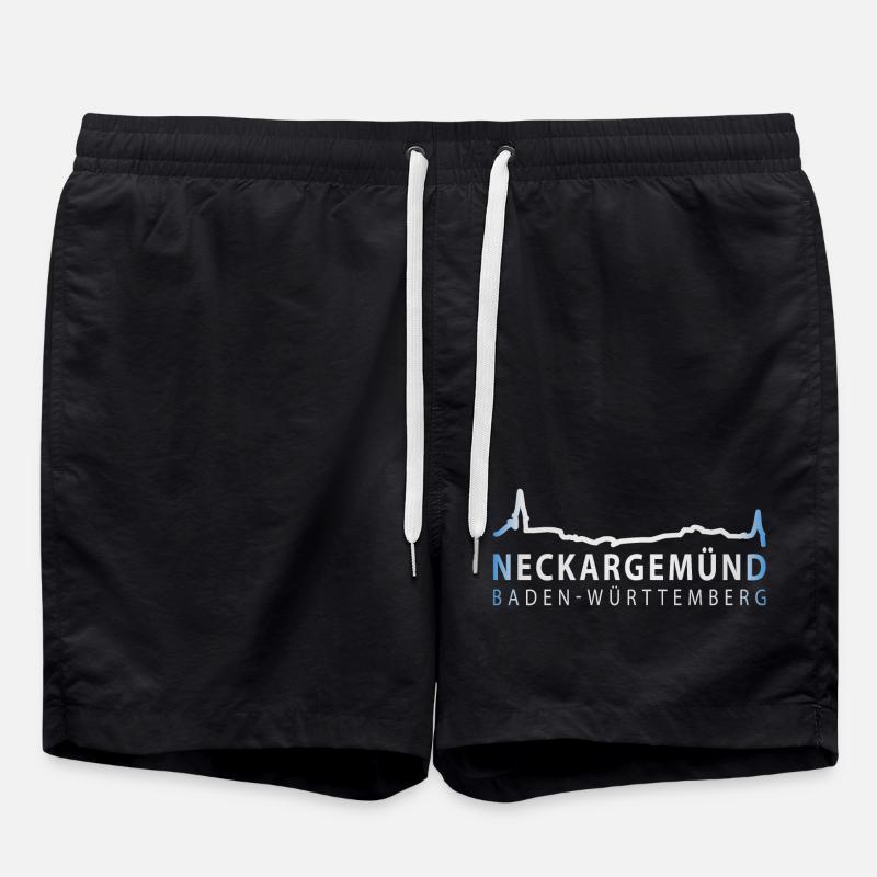 Neckargemünd - Silhouette - Badeshorts - Schwarz