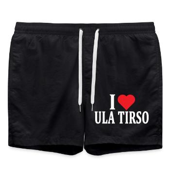 t-shirt Io amo Ula Tirso t-shirt Sardegna - Swim Trunks - black - Front - AI Model Male 185 light (185cm)