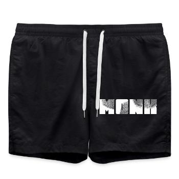 Monk - Swim Trunks - black - Front - AI Model Male 185 light (185cm)