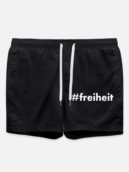 freiheit - Badeshorts - Schwarz