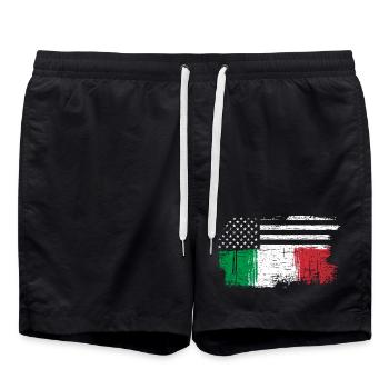 Etoiles et Fusion Tricolore - Short de bain - noir - Devant - AI Model Male 185 light (185cm)