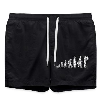 Vom Kind zum Elektriker - Badeshorts - Schwarz - Vorne - AI Model Male 185 light (185cm)